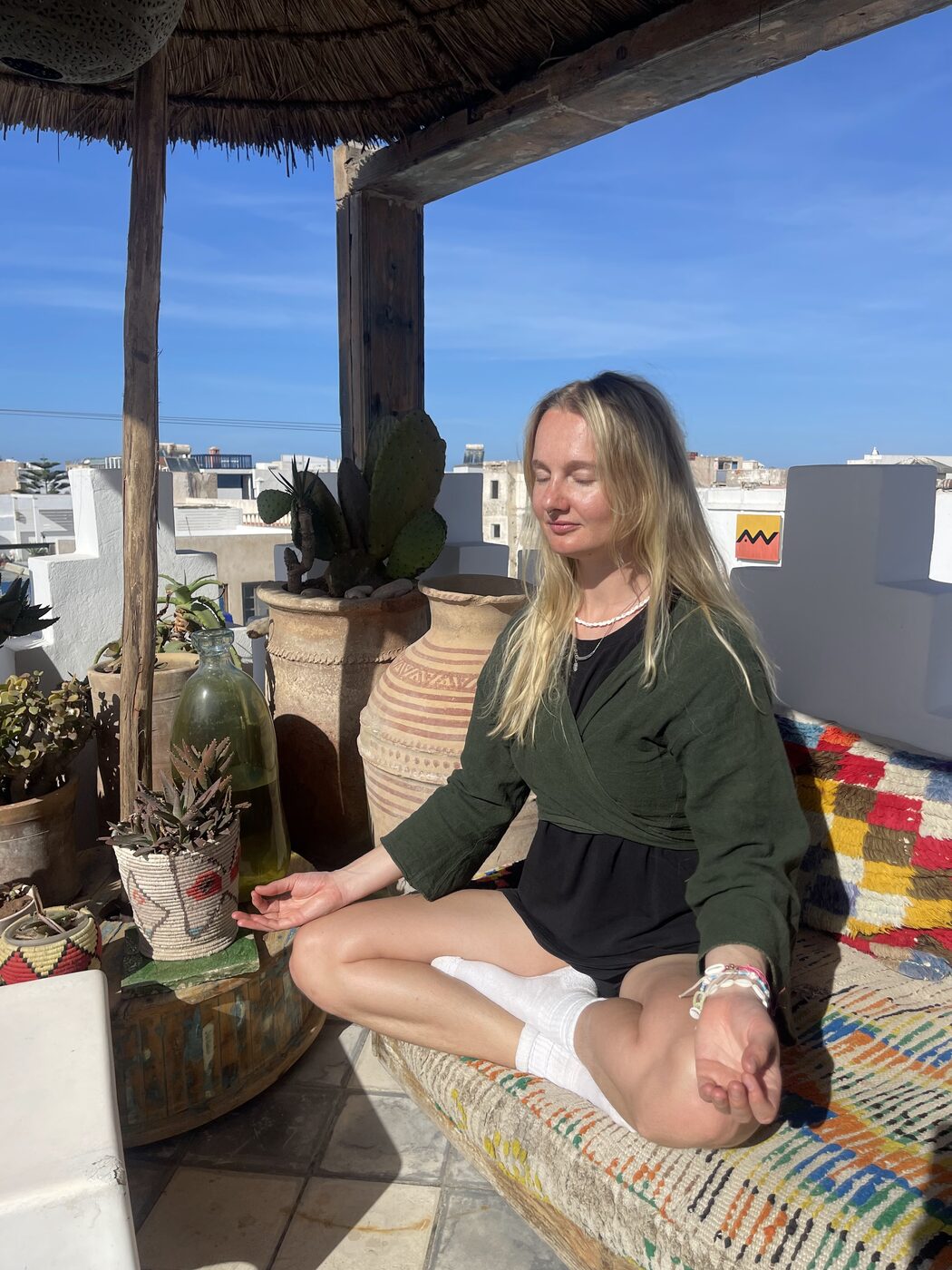 Lena Rothe in Meditation