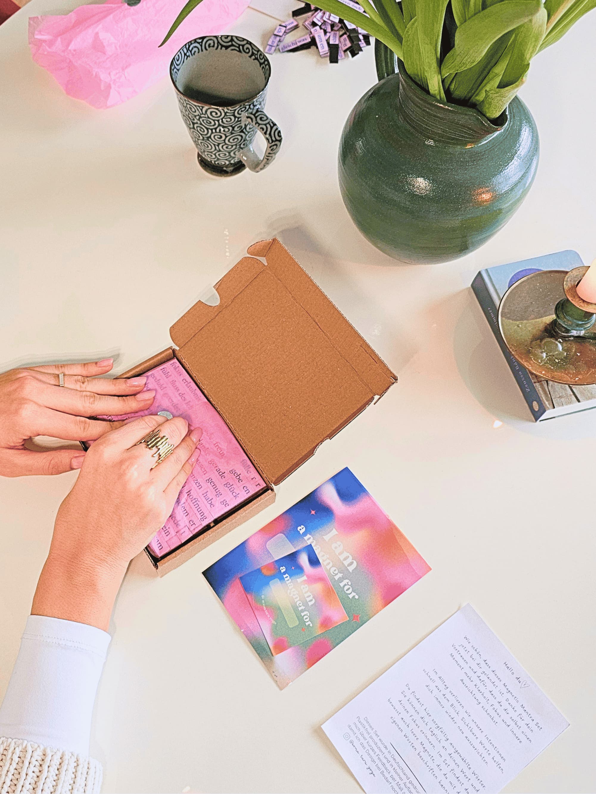 Unboxing mit Tulpen